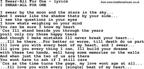 all for one song lyrics